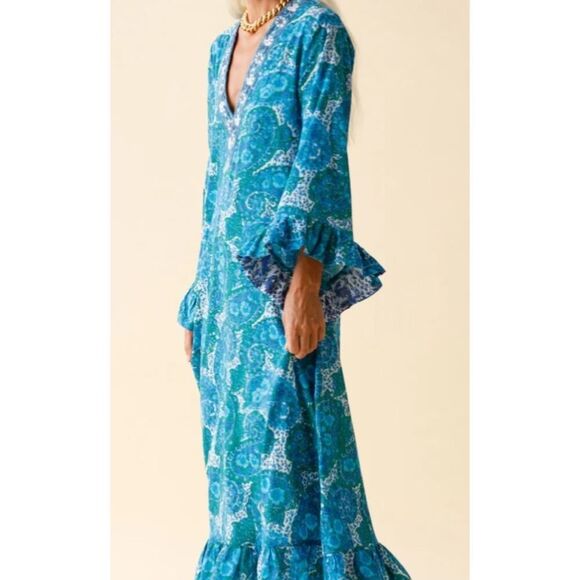 Alix of Bohemia Zelda Pool Paisley Dress NWT Sz. L - Picture 2 of 8